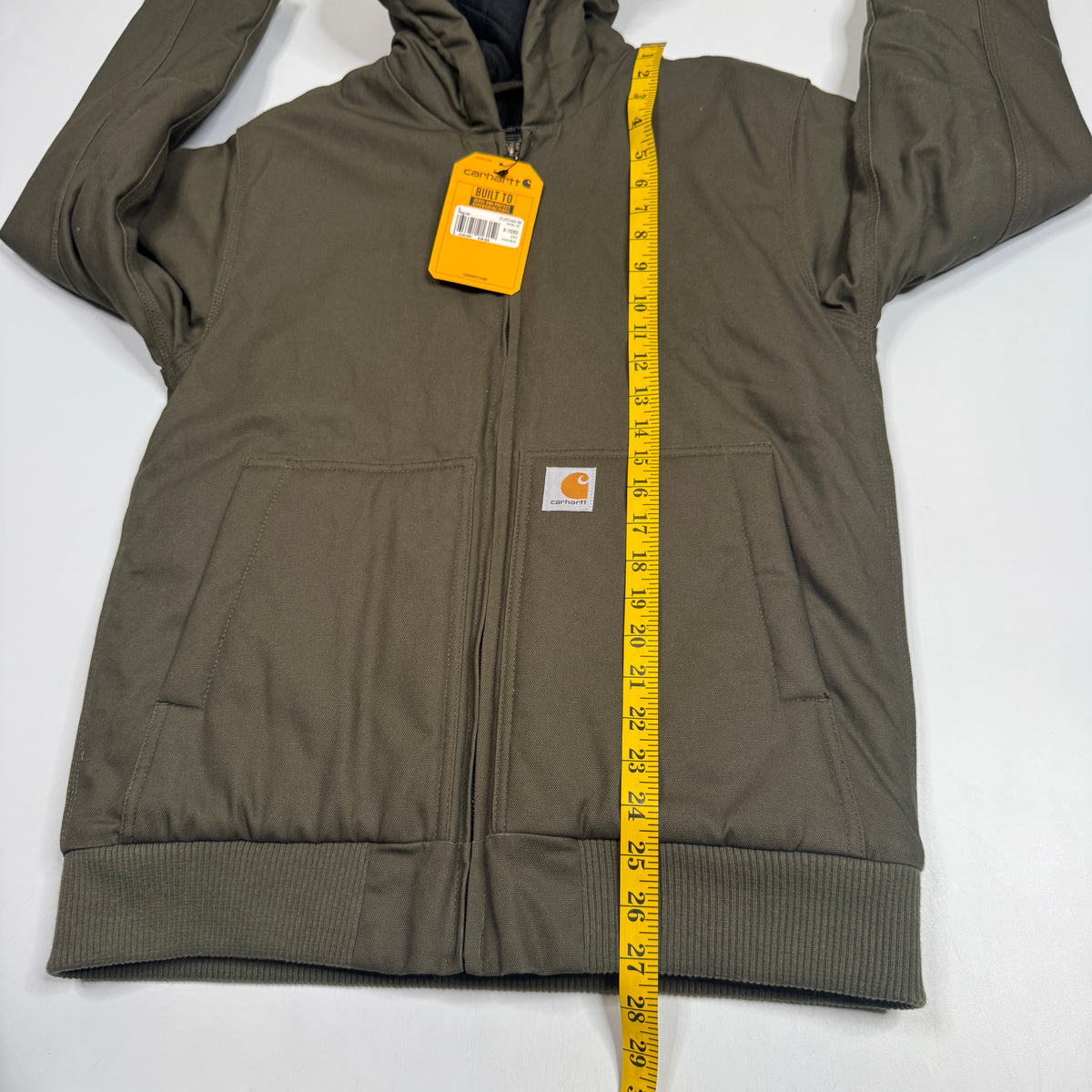 NWT Carhartt Firm Duck Active Lined Jacket L Kids Olive