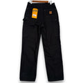 NWT Carhartt Iconic B01 Firm Duck Double Front Loose Fit Work Pants 32" Black