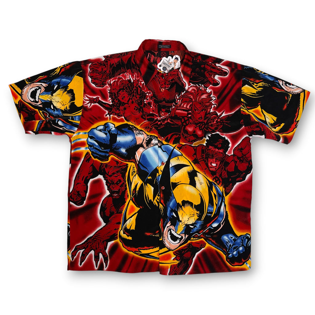 VTG 2001 Marvel Wolverine X-Men Button Up XL/2XL