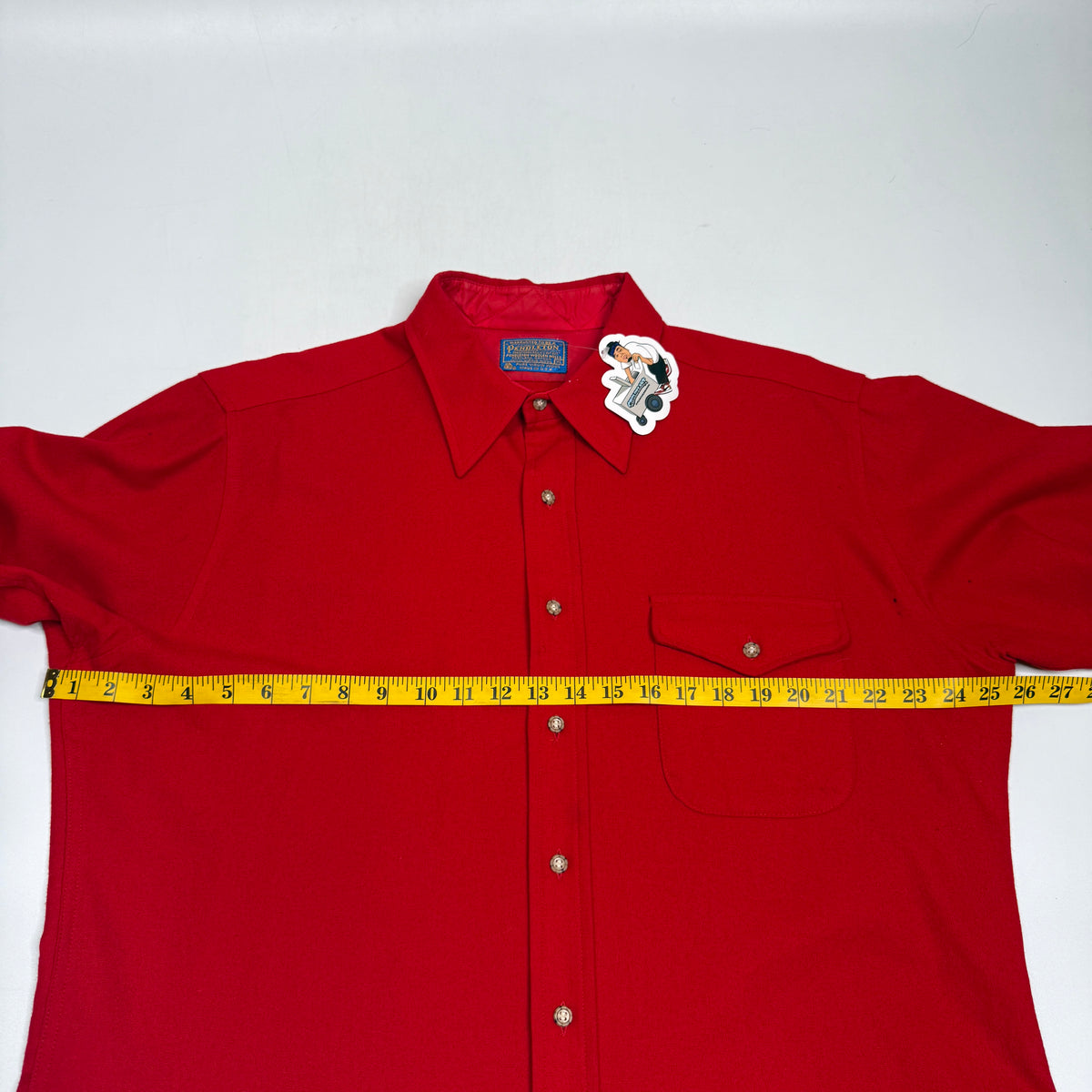 VTG Pendleton Elbow Pads L/S Wool Button Up XL