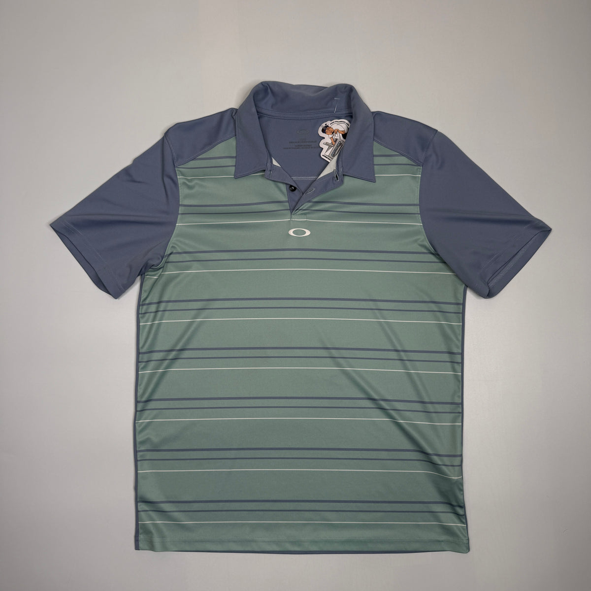 Oakley Striped Golf Polo Shirt M