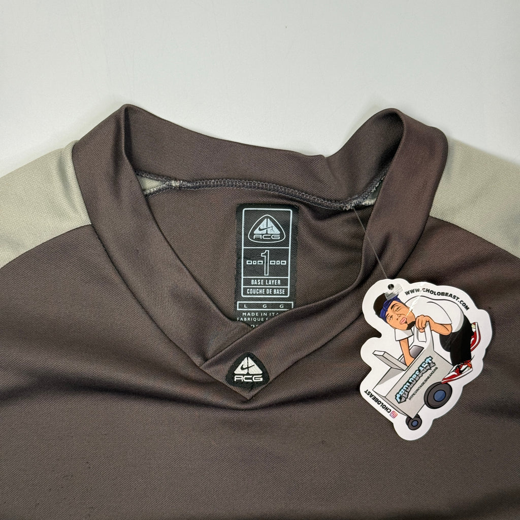 Y2K Nike ACG 1 Base Layer Shirt L Grey