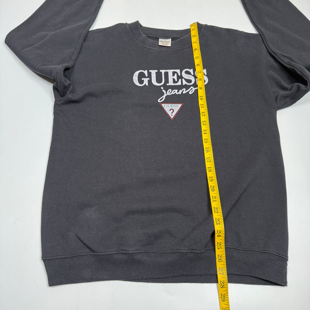 VTG Guess Jeans Script Sweatshirt L