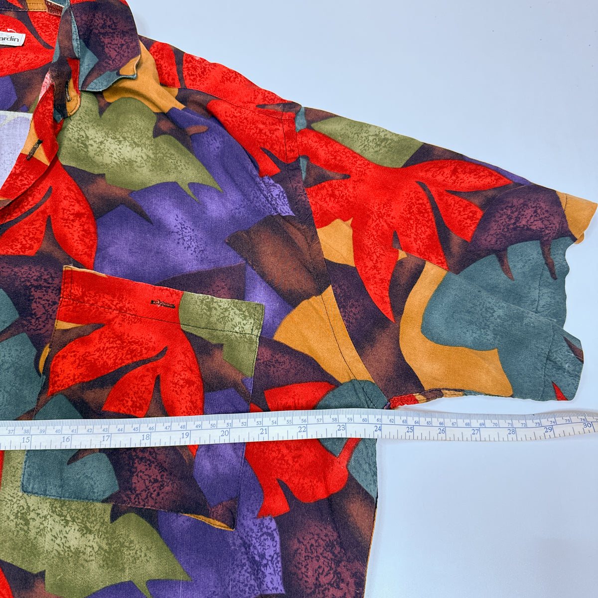 VTG Pierre Cardin Floral Rayon Button up L