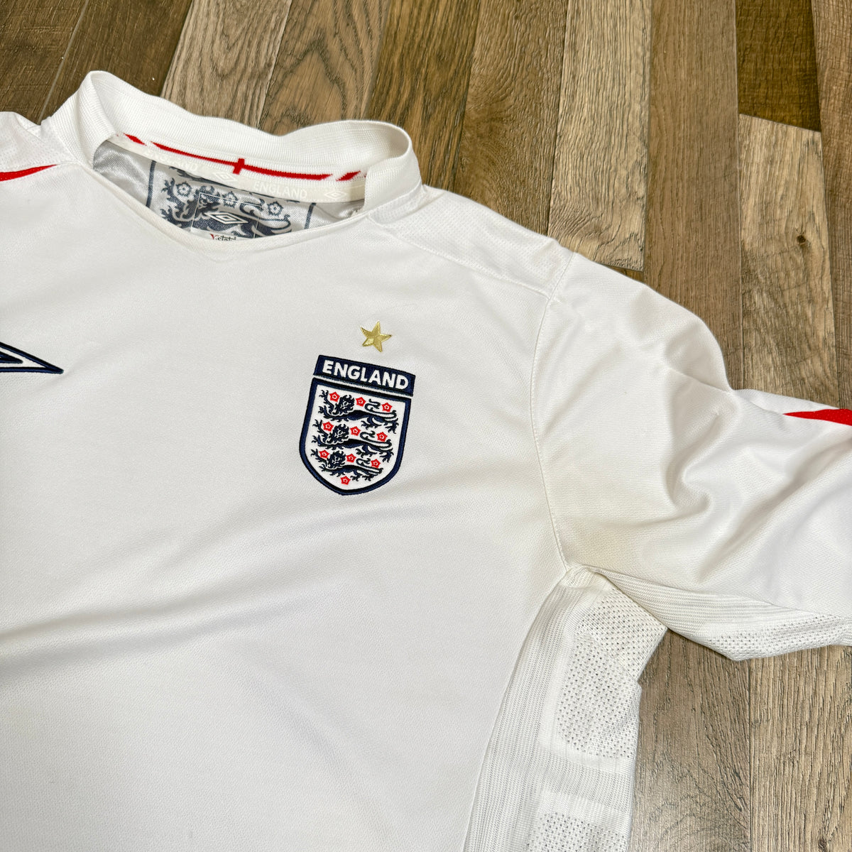 Y2K 2005 Umbro England L/S Soccer Jersey L Home