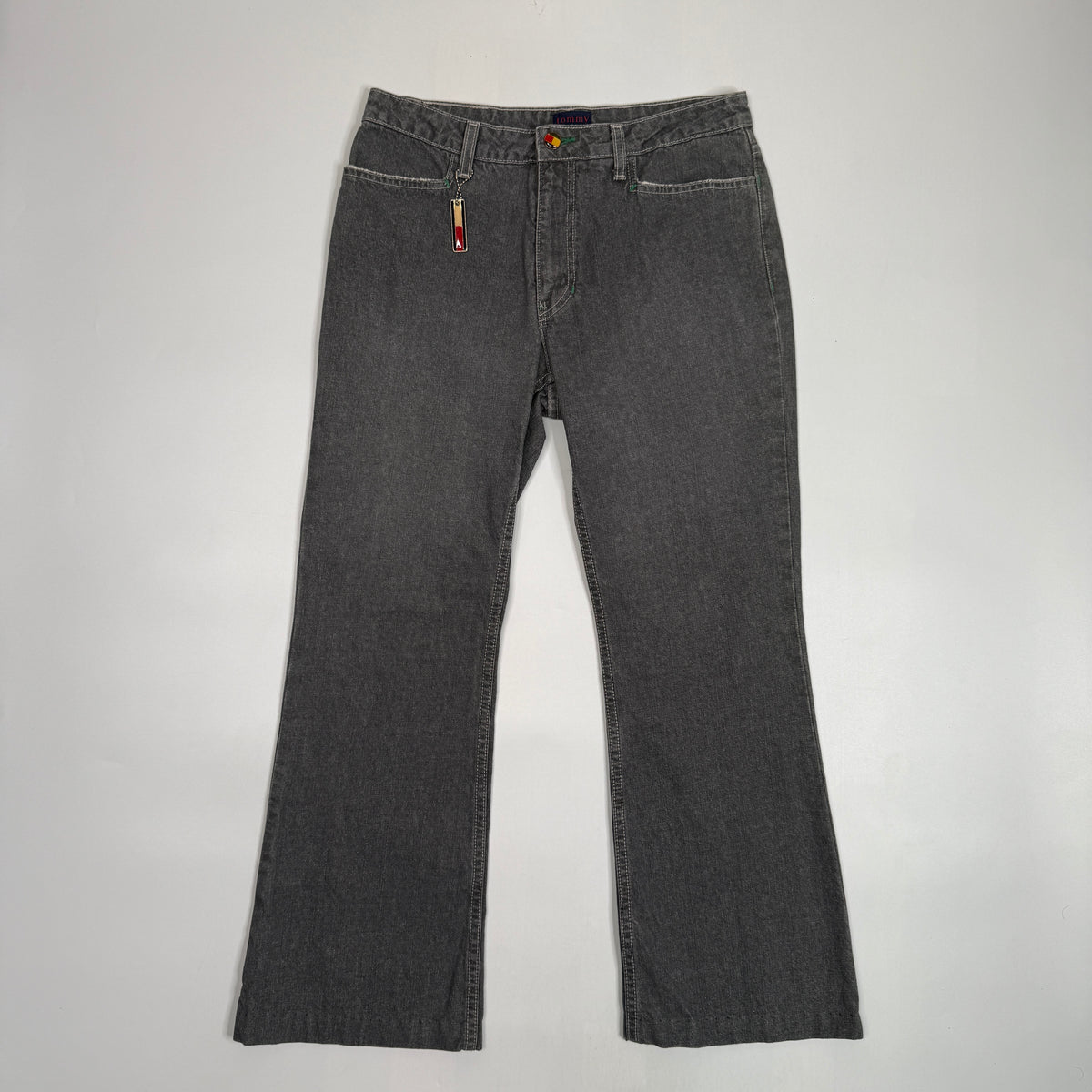 Y2K Tommy Hilfiger Bootcut Jeans 30" M Grey