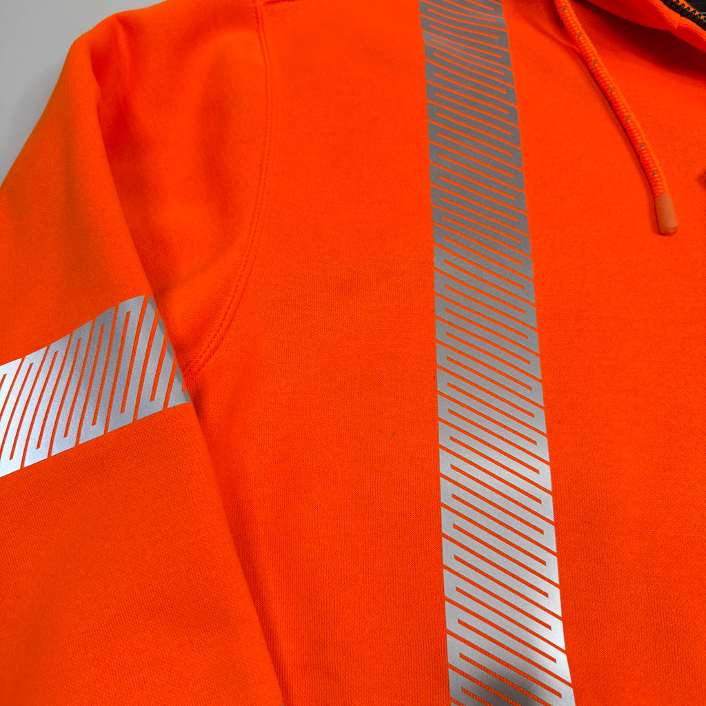 Carhartt 3M High Visibility Loose Fit Class 3 Zip Up Hoodie XL Orange