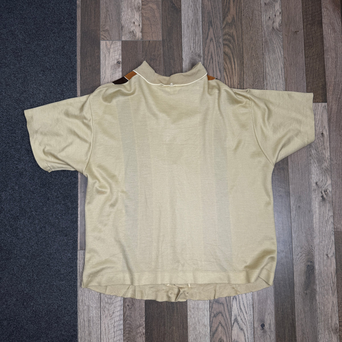 VTG Beau Gent Colorblock Button Polo Shirt XL