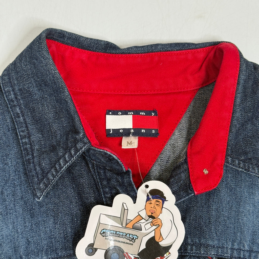 Y2K Tommy Hilfiger Denim Shirt Dress M Blue