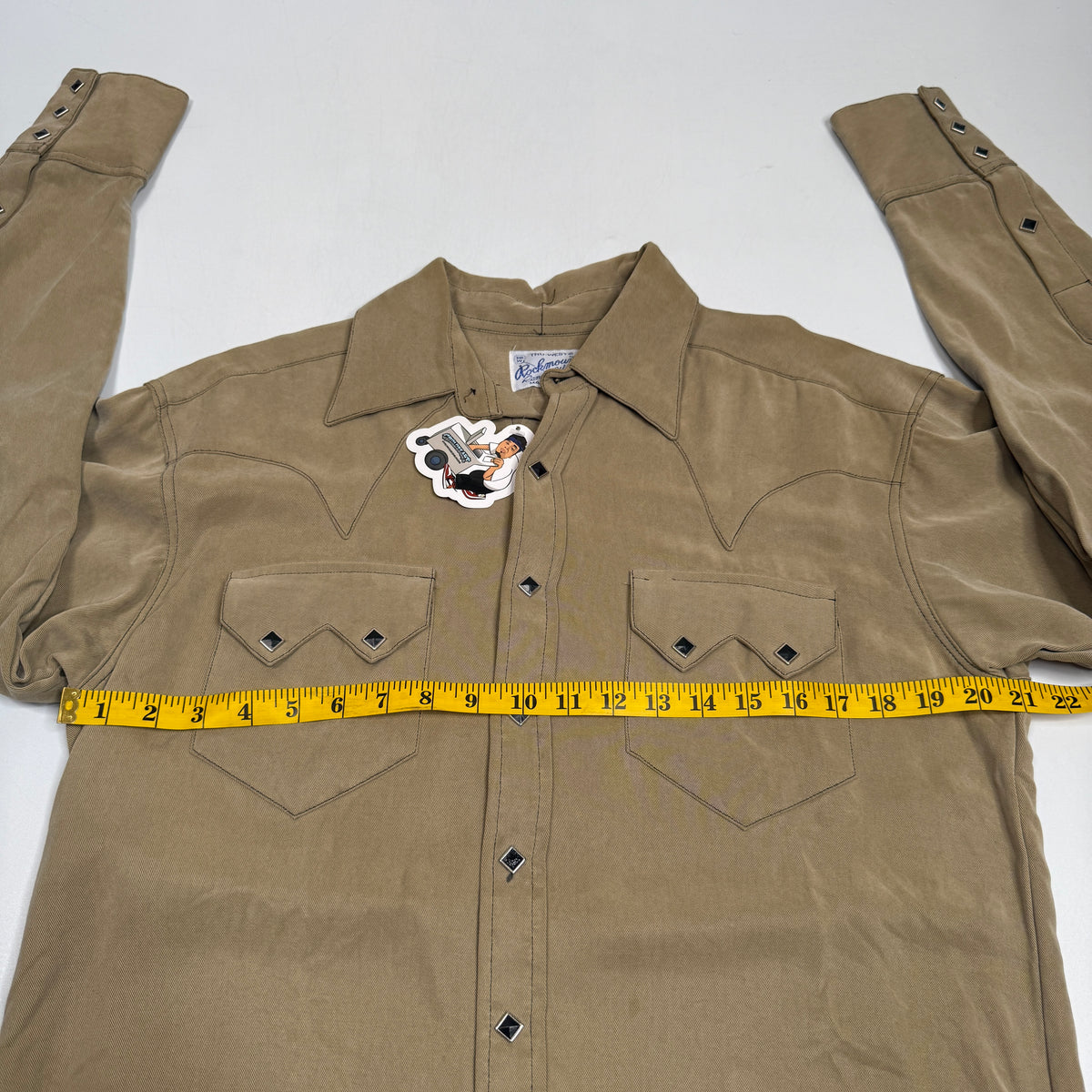VTG Rockmount Sawtooth Western Peal Snap L/S Button Up XL/L