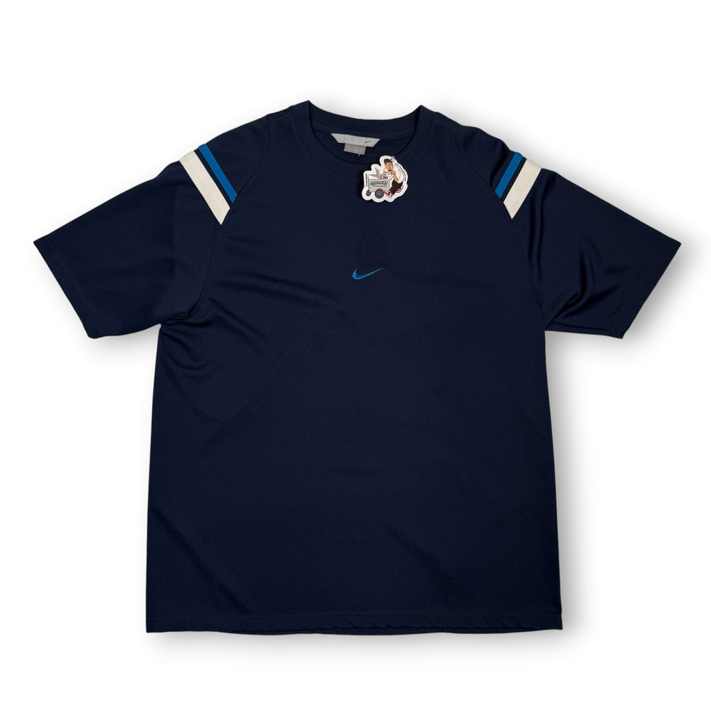 Y2K Nike Center Swoosh T Shirt XL Navy