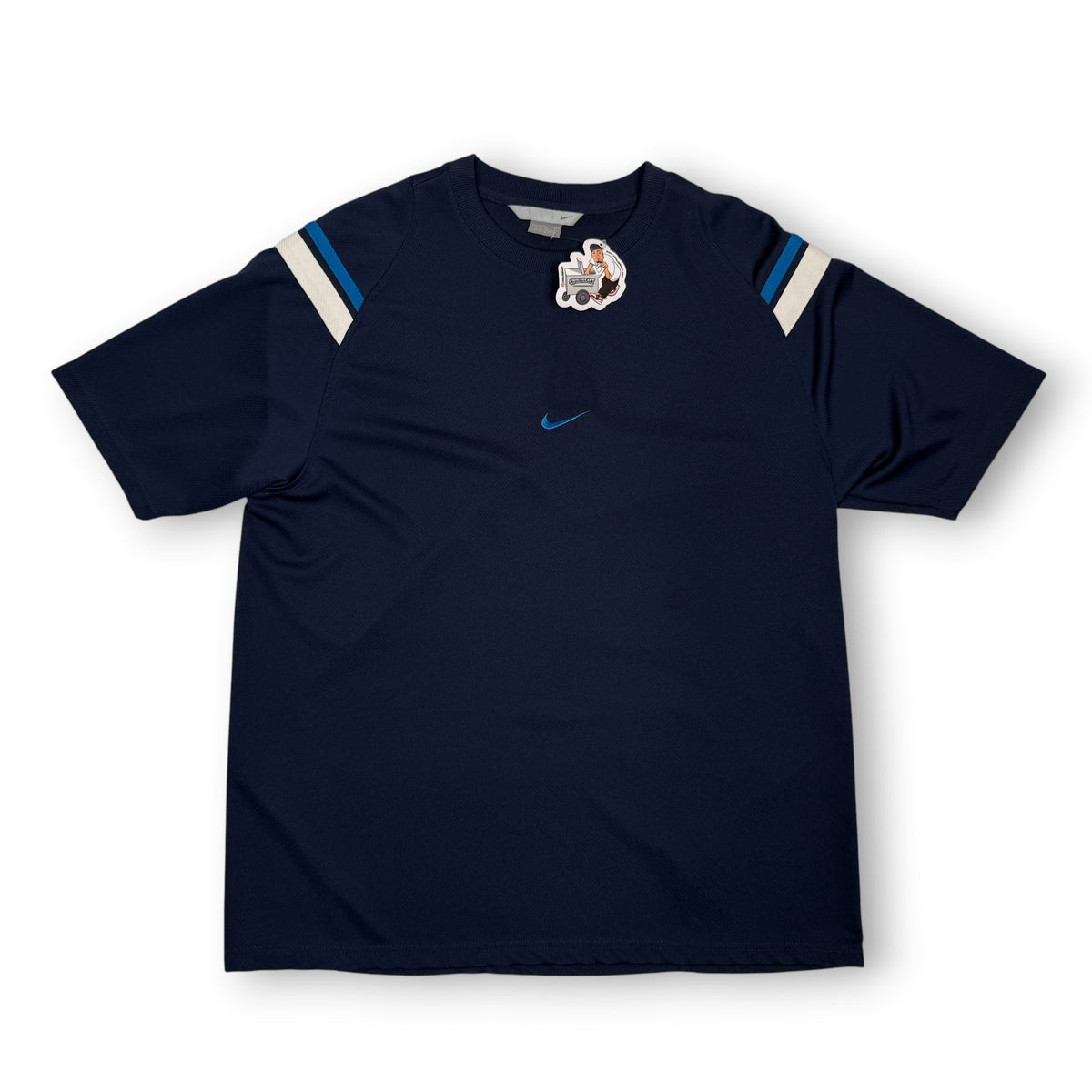 Y2K Nike Center Swoosh T Shirt XL Navy