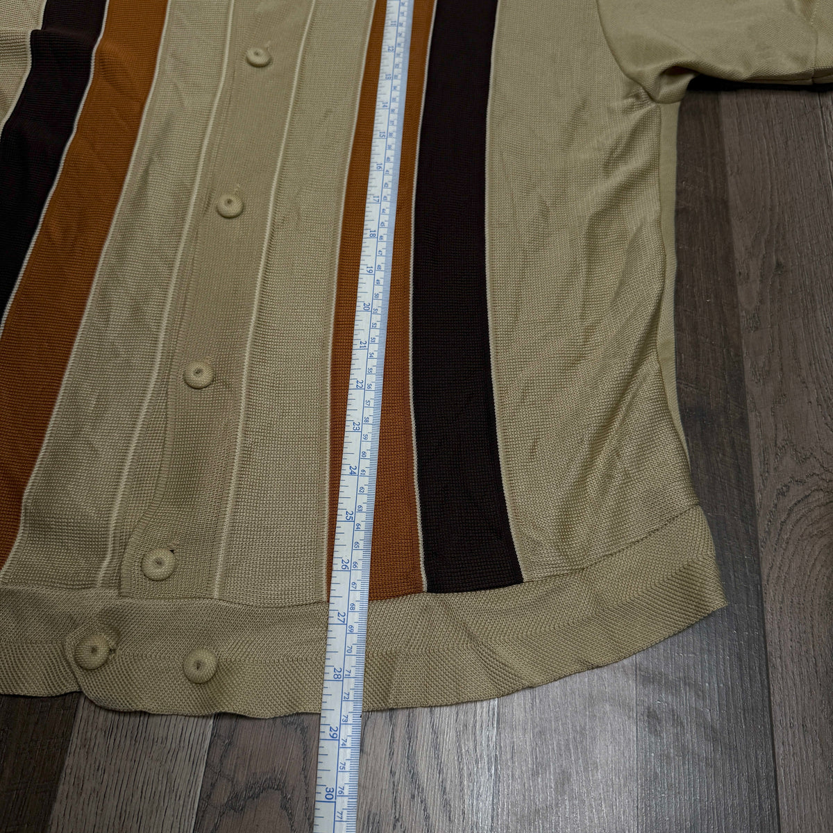 VTG Beau Gent Colorblock Button Polo Shirt XL