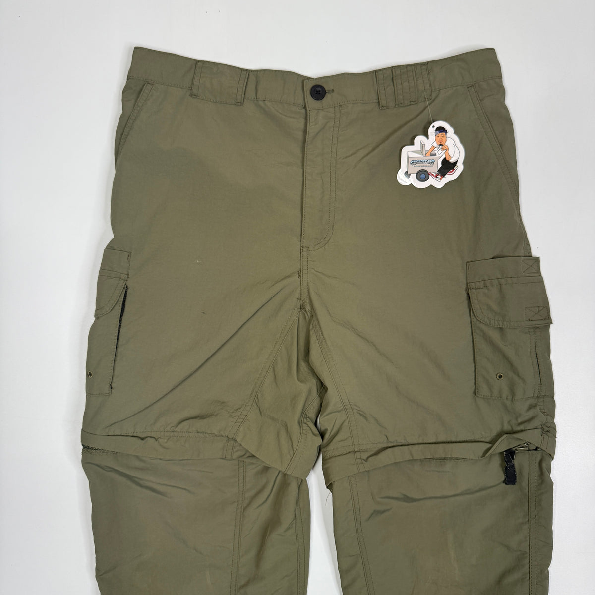 Y2K Magellan Outdoor Utility Cut Off Pants 36" Olive