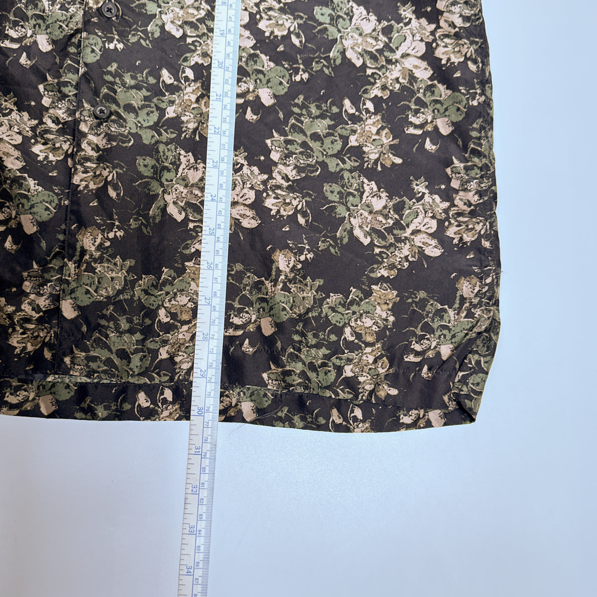 VTG Firethorn Silk Floral Button Up L