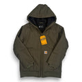 NWT Carhartt Firm Duck Active Lined Jacket L Kids Olive