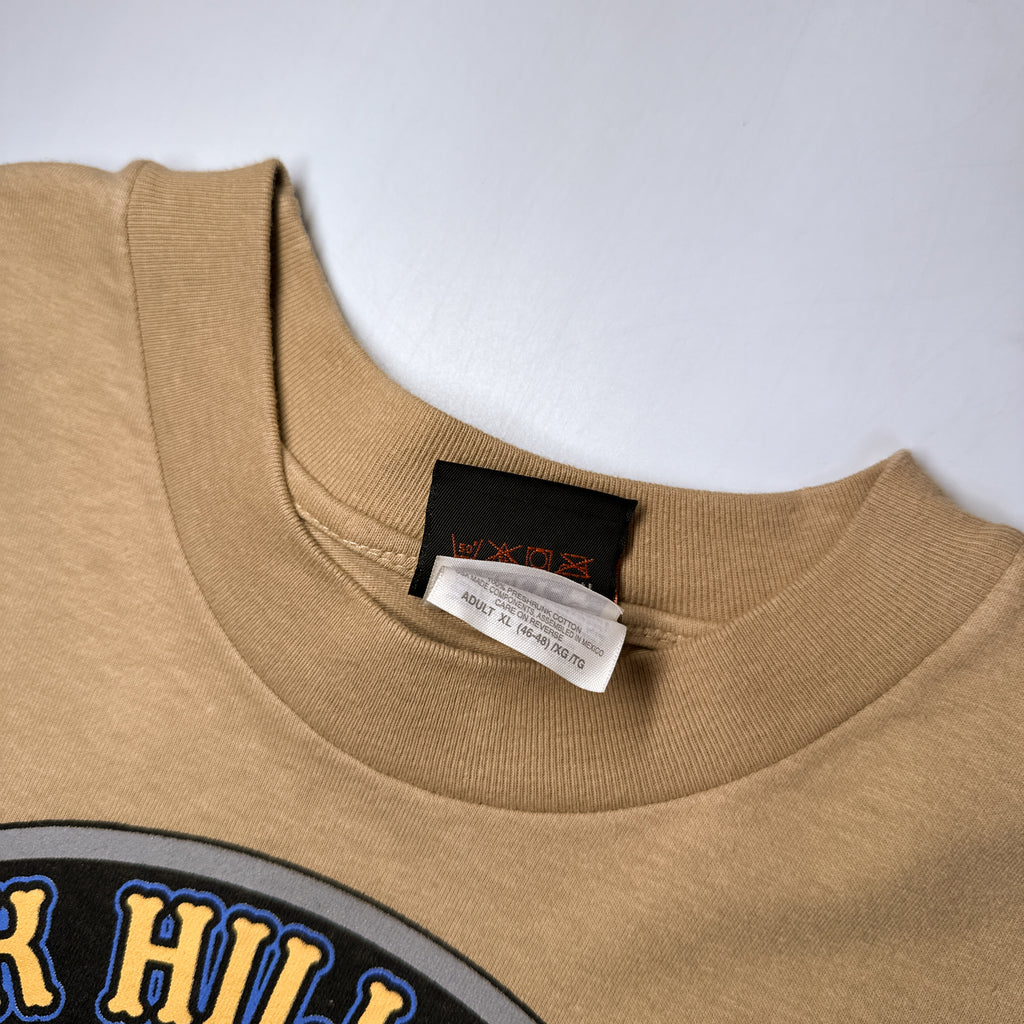 VTG 1999 Harley Davidson Sturgis Black Hills Rally T Shirt 2XL Tan