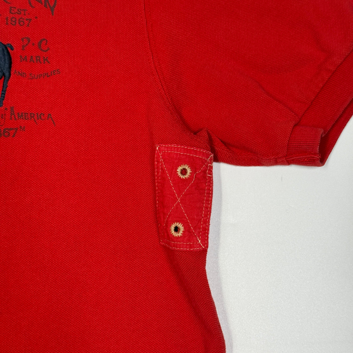 VTG Polo Ralph Lauren USA Shield Polo Shirt L