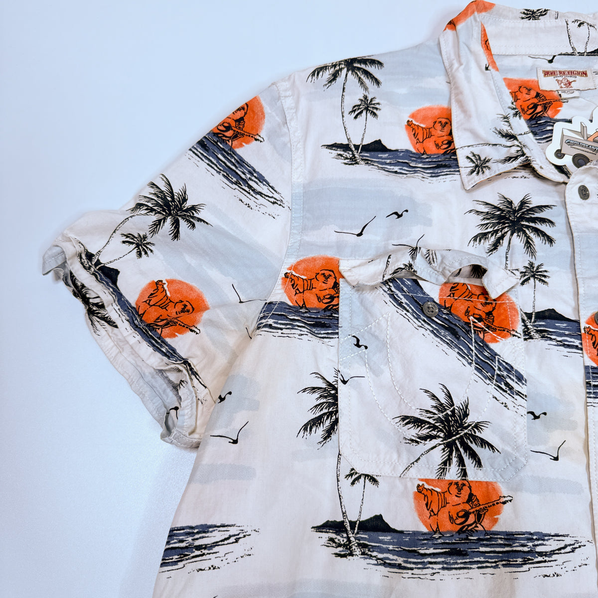 True Religion Tropical Button Up XL/L