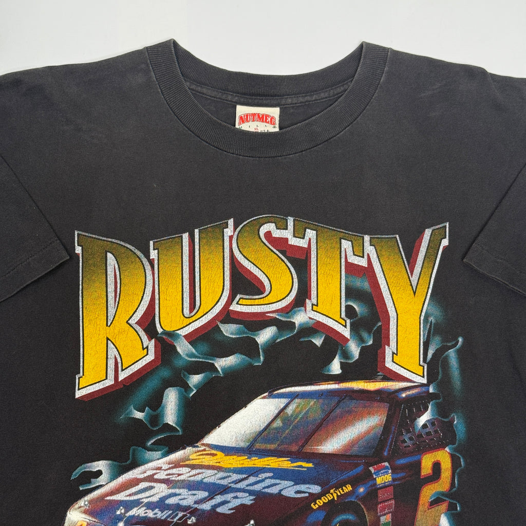 VTG Rusty Wallace Nutmeg T Shirt XL