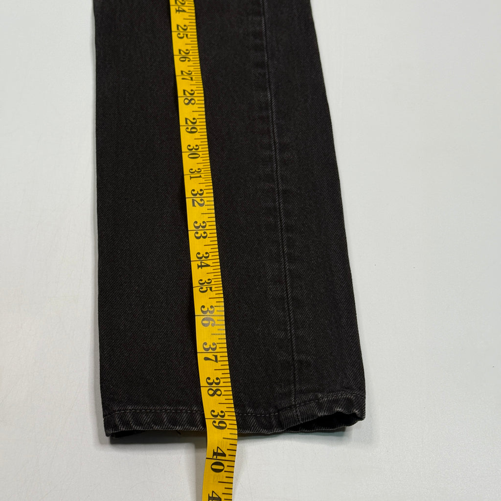 VTG Levis 501 High Rise Straight Leg Jeans 25" XS Black