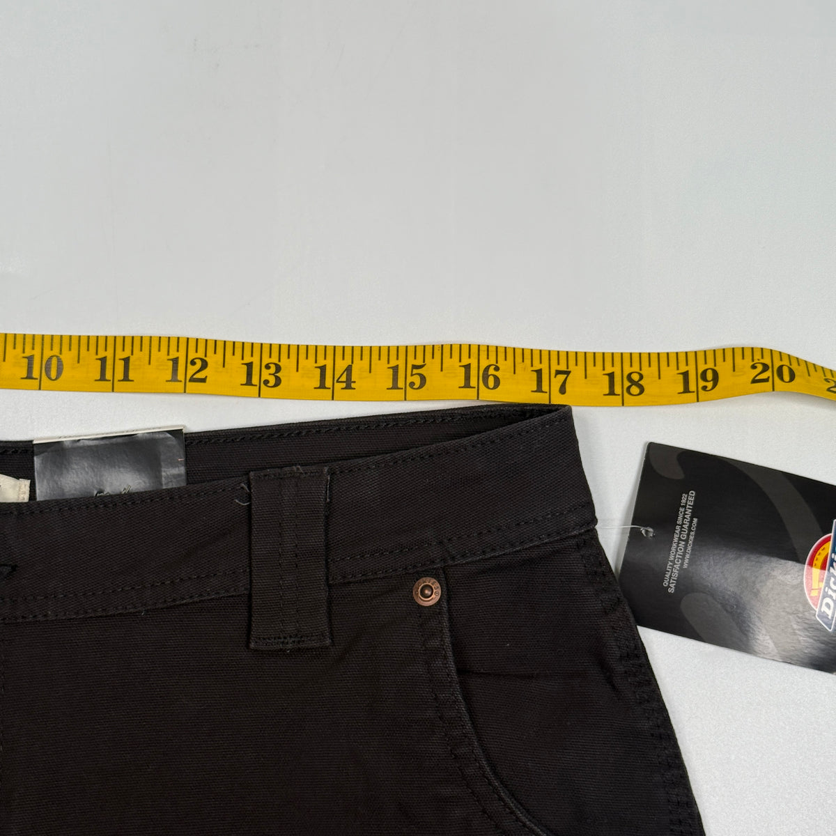 NWT Dickies Double Front Carpenter Straight Fit Pants 34" M/L Black