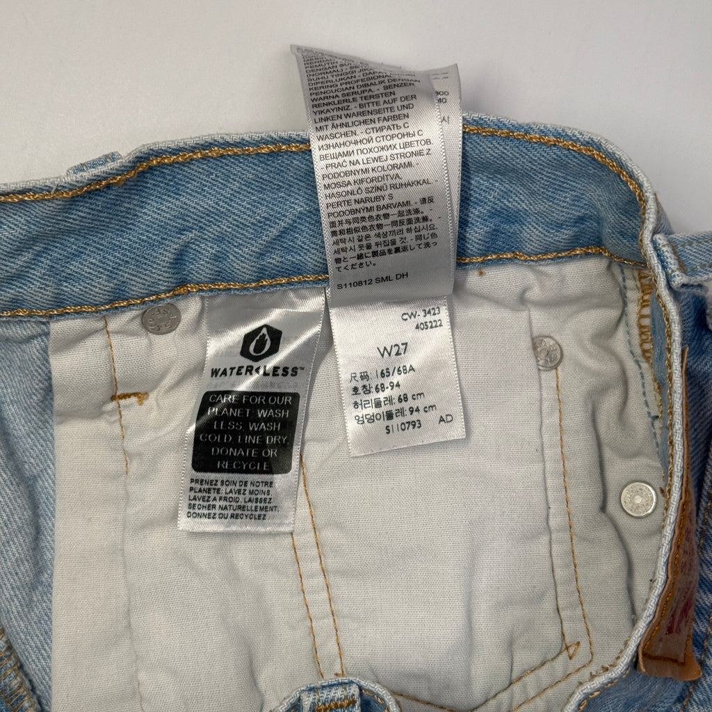 501 Levis Distressed Denim Shorts 28" S/M