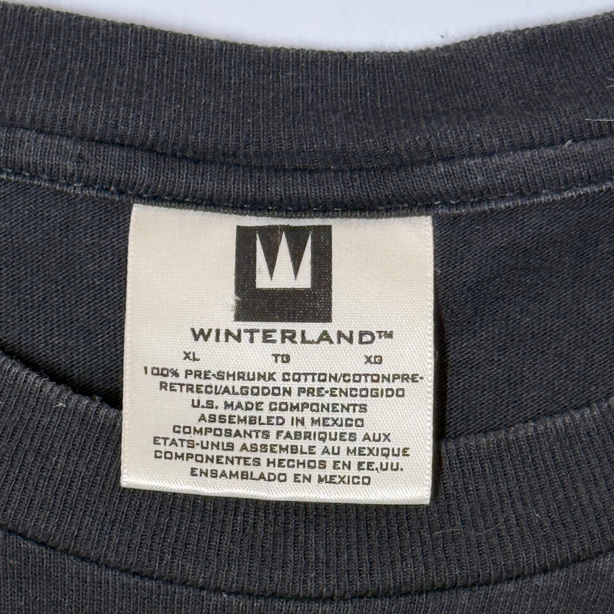 VTG Winterland 1999 Pantera World Domination Euro Tour T Shirt XL Black