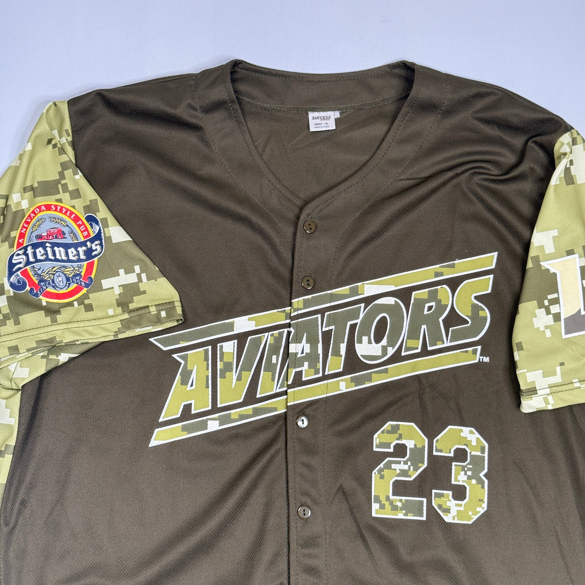 Las Vegas Aviators Baseball Camo Promo Jersey XL