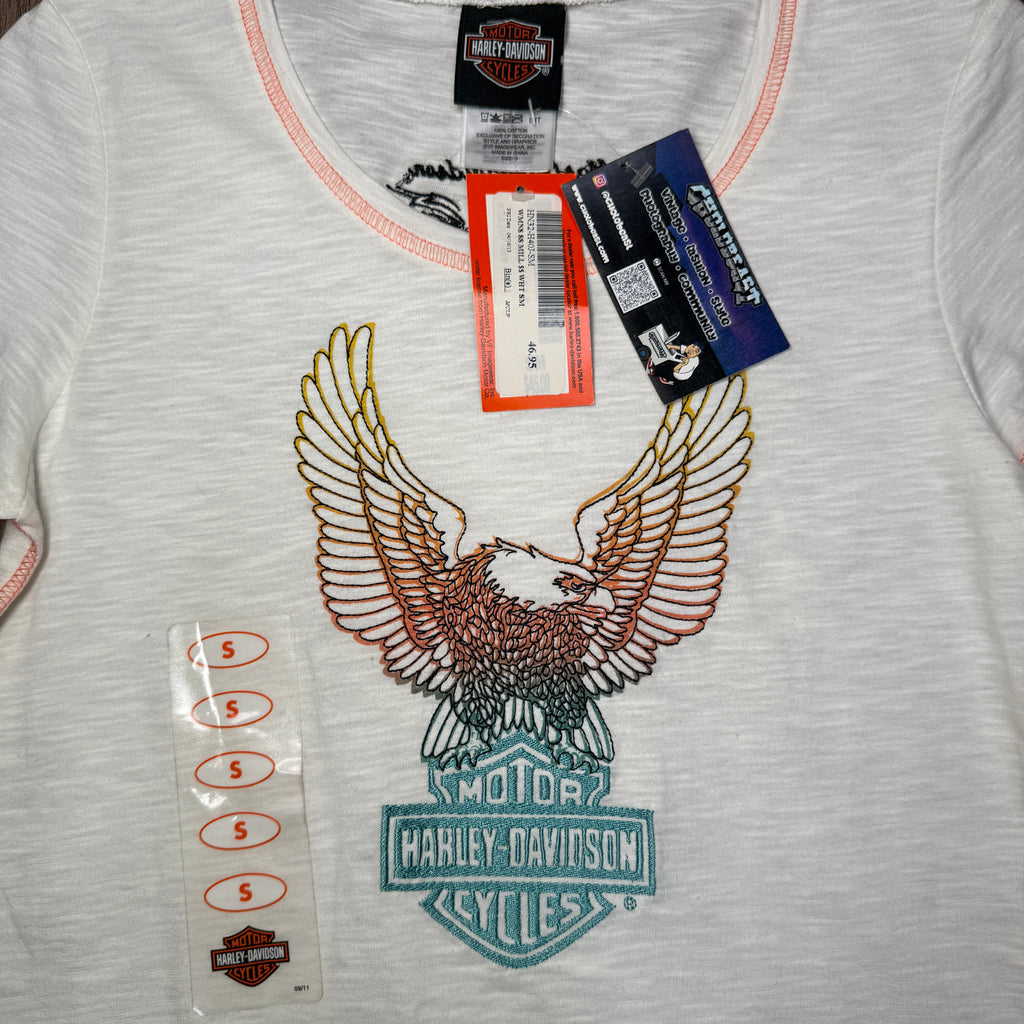 NWT Harley Davidson HD Embroidered T Shirt S
