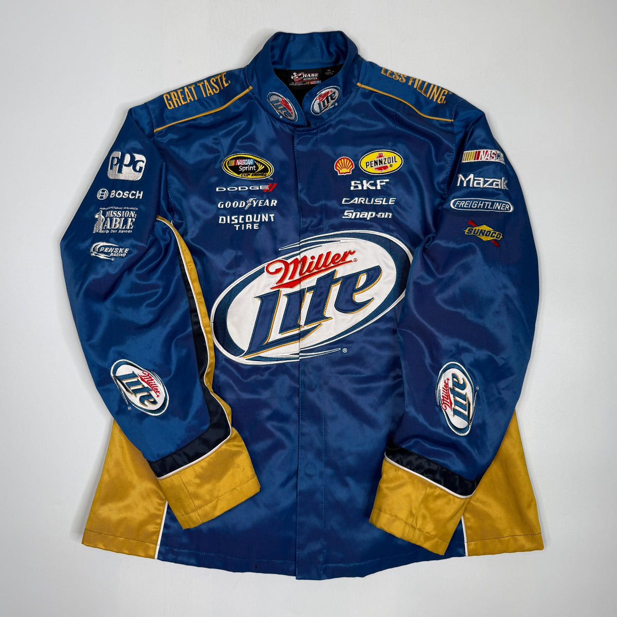 Y2K Chase Authentic Miller Lite NASCAR Jacket XL wmn