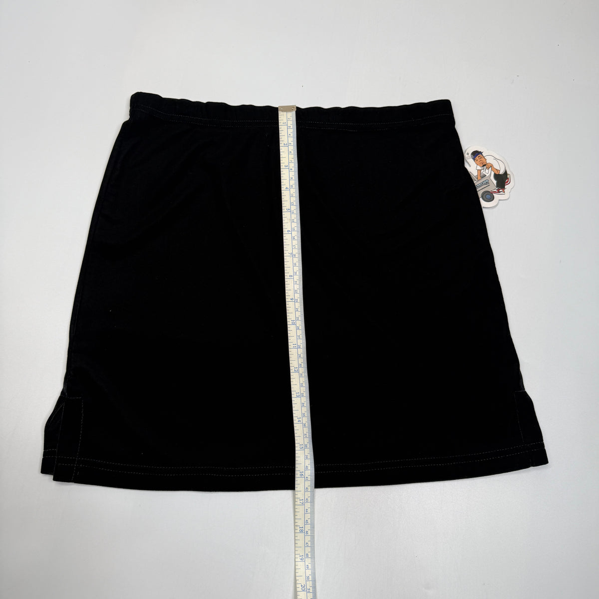 Y2K No Boundaries Black Velvet Mini Skirt 29"