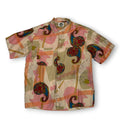 Silks Geometric Silk Button Up L