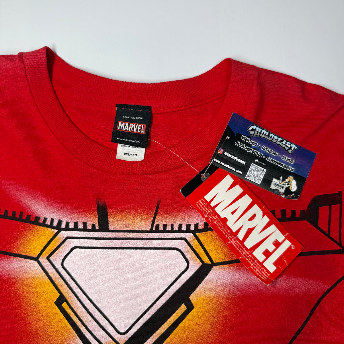 NWT Y2K Marvel Iron Man Suit T Shirt 2XL
