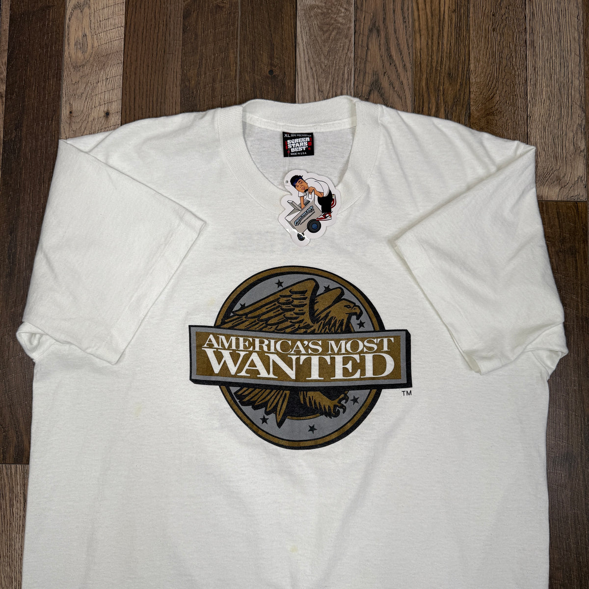VTG Americas Most Wanted T Shirt XL White