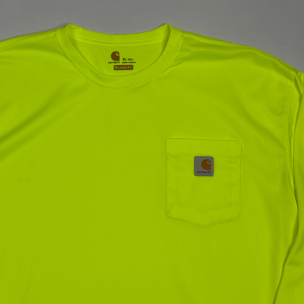 Carhartt Relaxed Fit Color Enhancement Force L/S Shirt XL TALL Lime
