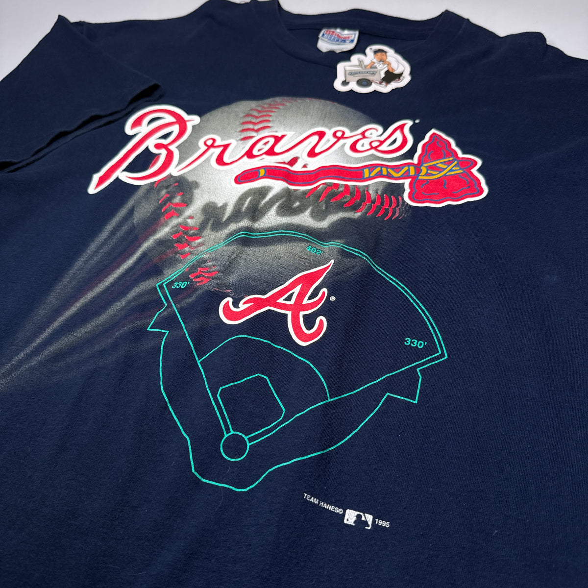 VTG 1995 Atlanta Braves Fulton County Stadium T Shirt XL