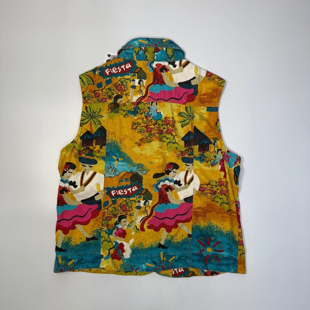 VTG Chicos Fiesta Multi Color Vest S
