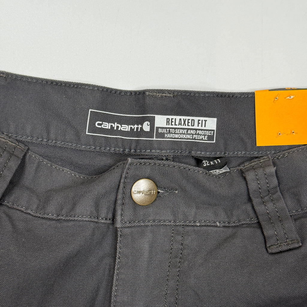 NWT Carhartt Rugged Flex Canvas Utility Shorts 32" Shadow