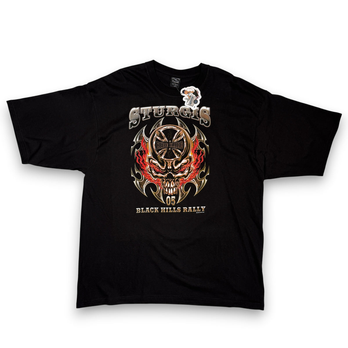 Y2K 2005 Sturgis Black Hills Rally South Dakota T Shirt 2XL