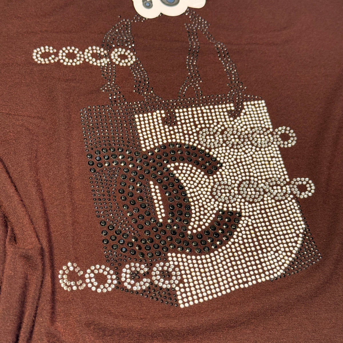 Y2K Coco Bedazzled Double C L/S Top S/M