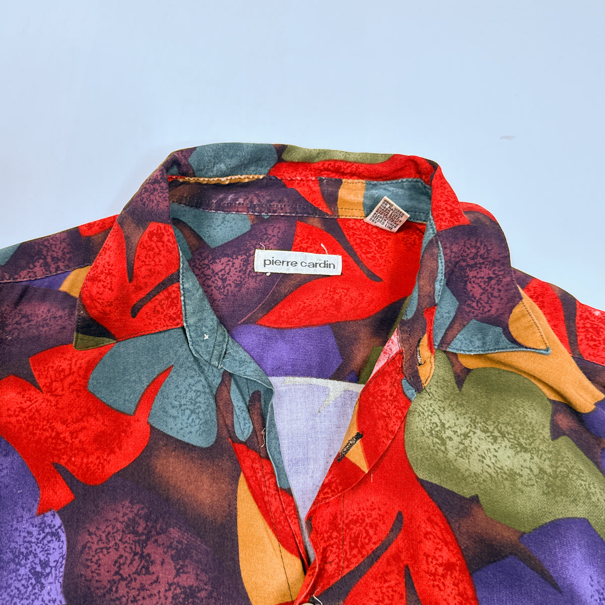 VTG Pierre Cardin Floral Rayon Button up L