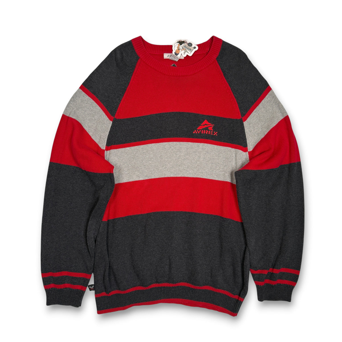 YwK Avirex Colorblock Knitted Sweatshirt 2XL