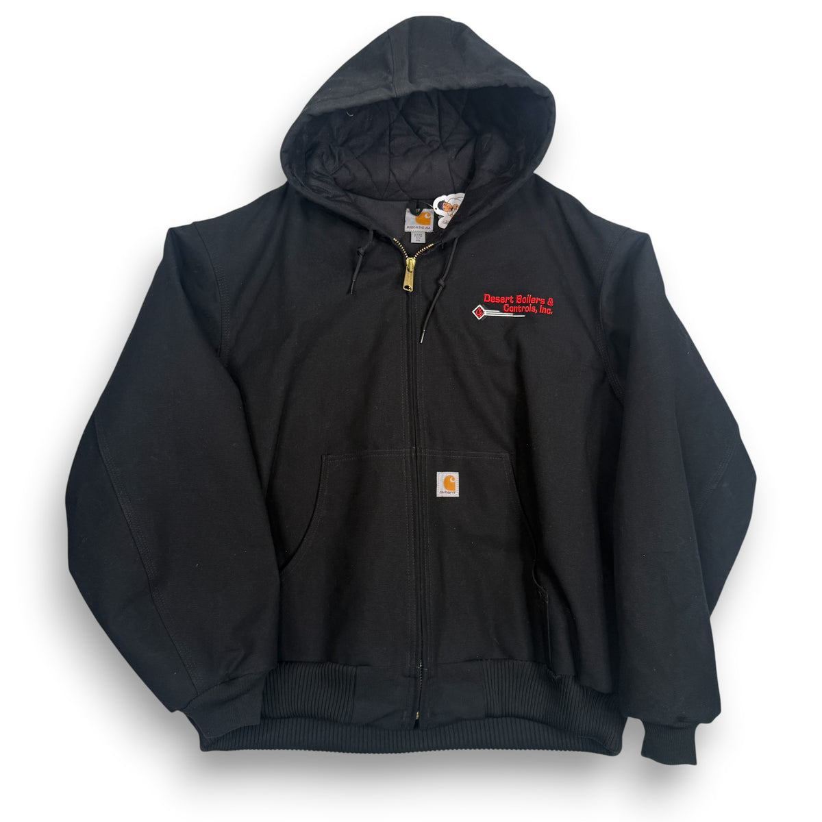 Y2K Carhartt J140 Duck Active Jacket 2XL Black