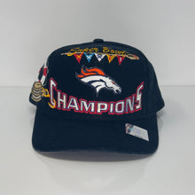 Load image into Gallery viewer, NWT SuperBowl Denver Broncos Champion Strap Back Hat