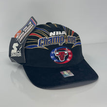 Load image into Gallery viewer, NWT Chicago Bulls Champions 3 Peat Strapback Hat