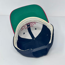 Load image into Gallery viewer, VTG Chicago Bulls Script Snapback Black Hat