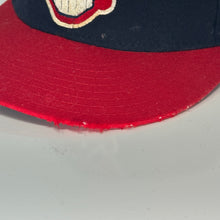 Load image into Gallery viewer, VTG Cleveland Indians Diamond New Era Fitted Wool Hat 7 1/2