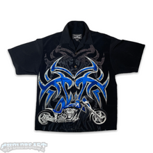 Load image into Gallery viewer, Y2K Chrome Eagle Chopper Button Up L/XL