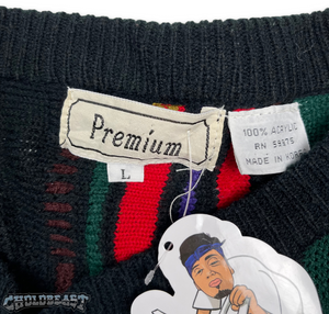 VTG Premium Coogi Multicolor Knit Sweater L